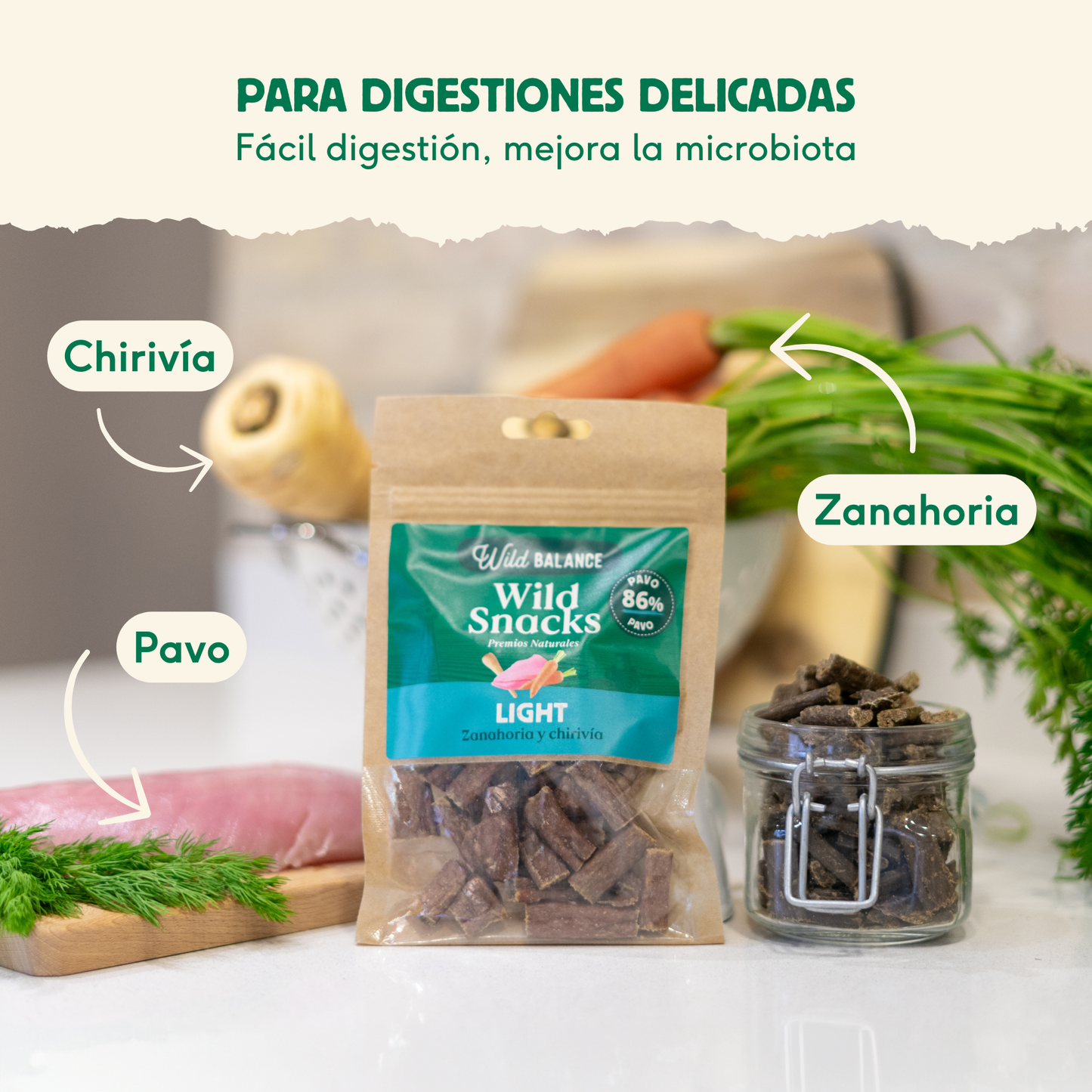 Wild Snacks Light Zanahora y chirivía Wild Balance