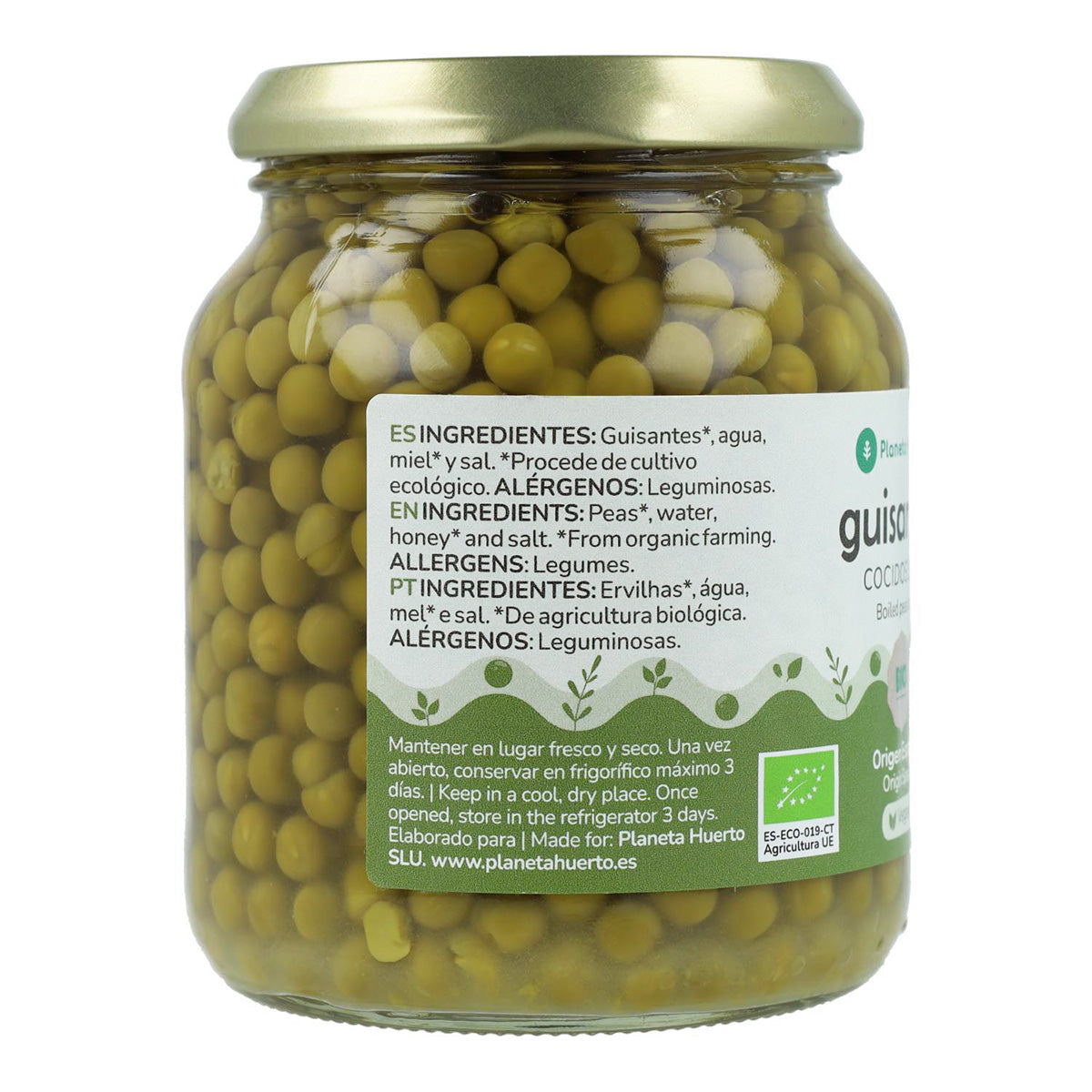 Guisantes ECO Planeta Huerto 320 g