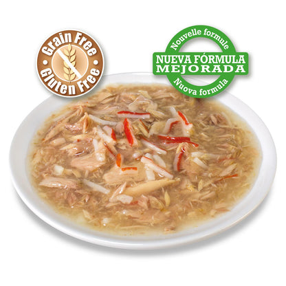 Thon blanc et crabe en sauce Arquivet 80 g Nourriture humide pour chats