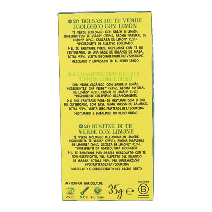 Cupper Organic Green Tea with Lemon 20 bags