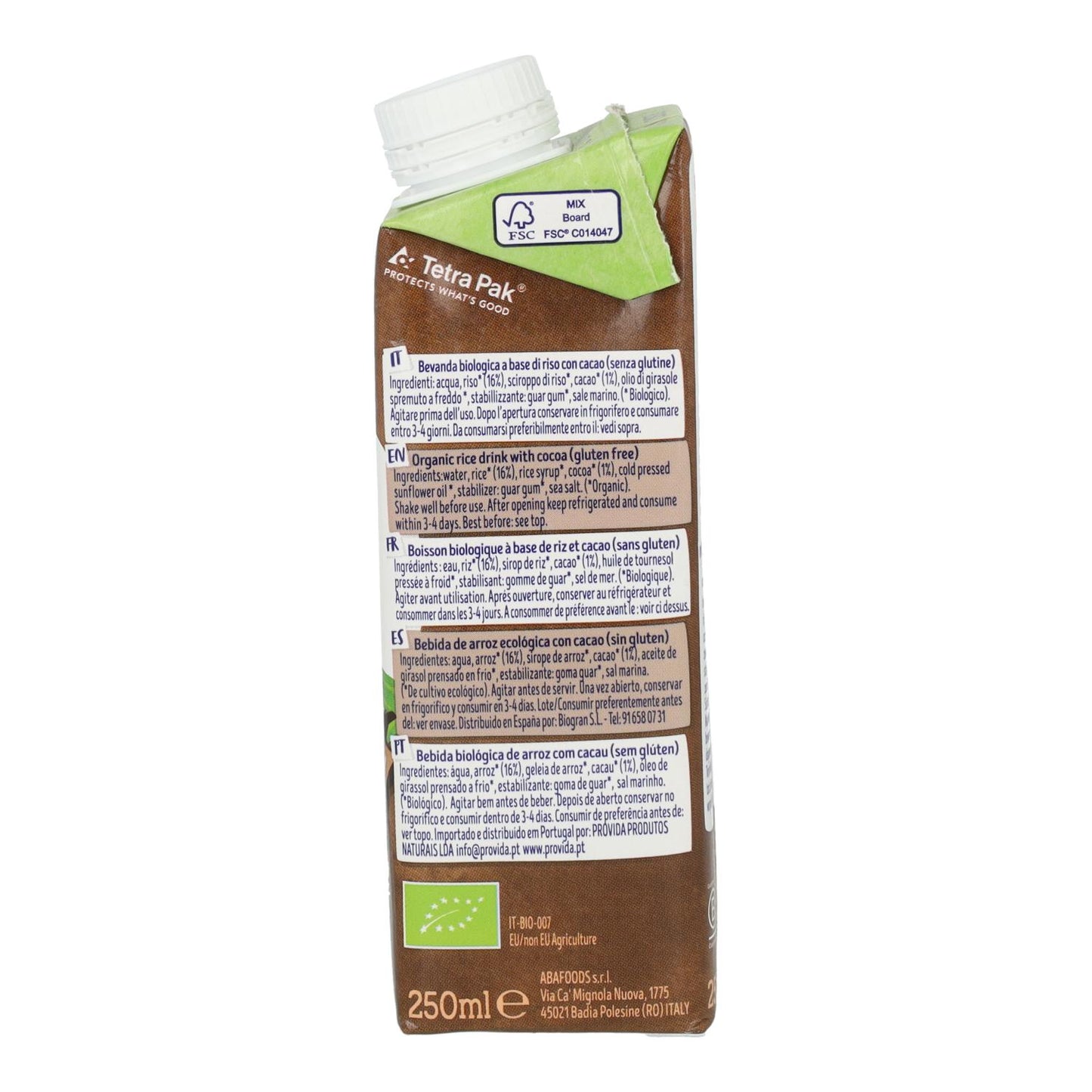Mini napój ryżowy z kakao BIO Isola Bio 250 ml