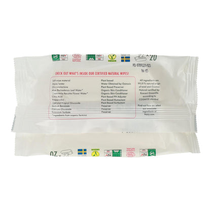 Reise-Feuchttücher Naty 20 Stück