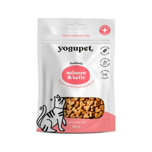 Yogupet Semi-moist snack with salmon and kefir for cats 50 g