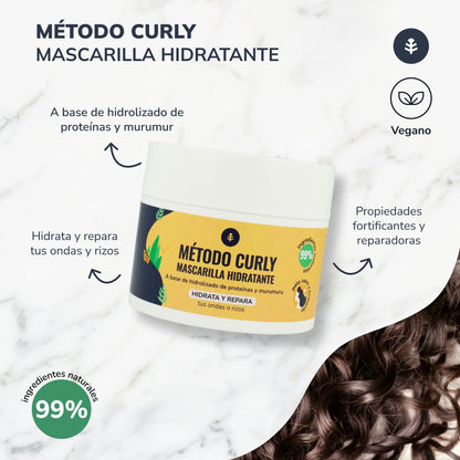Curly Method Pack : shampoing, masque et laisser agir Planeta Huerto