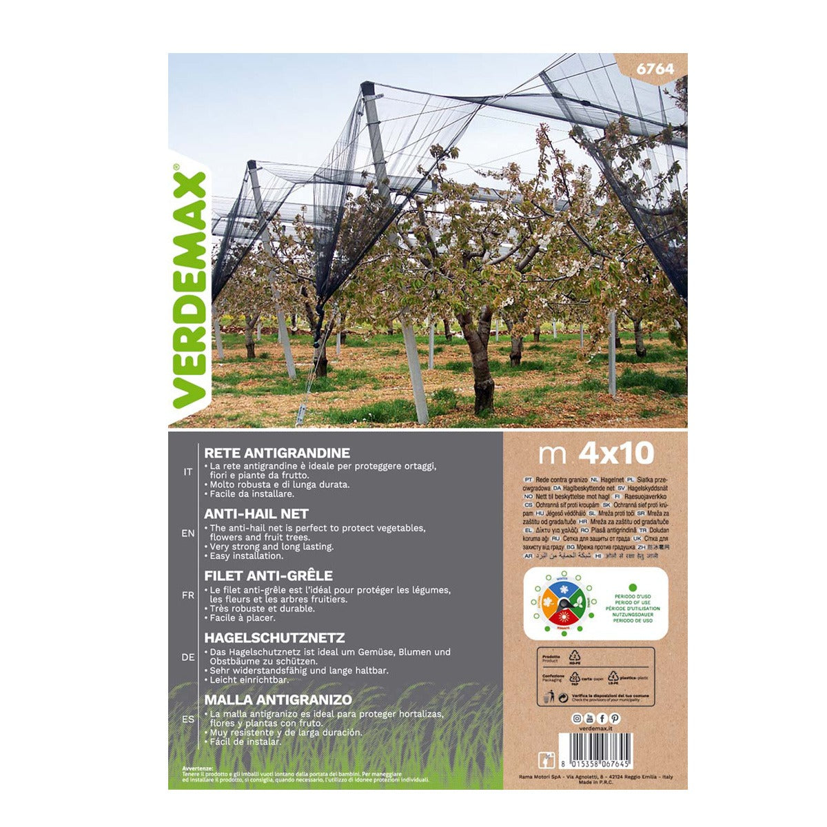 Verdemax anti-hail net 2 x 10 m