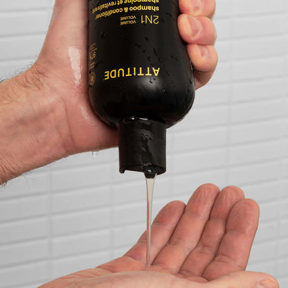 Super leaves 2-in-1 shampoo en conditioner Volume Amber en Citrus 415 ml