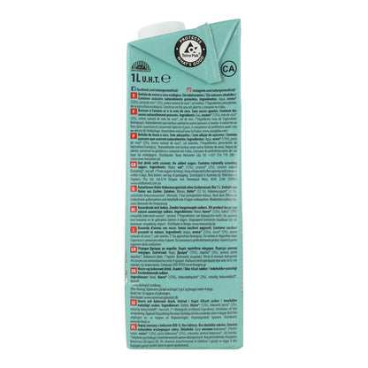 Confezione da 6 bevande all'avena e cocco biologiche NaturGreen 1 L