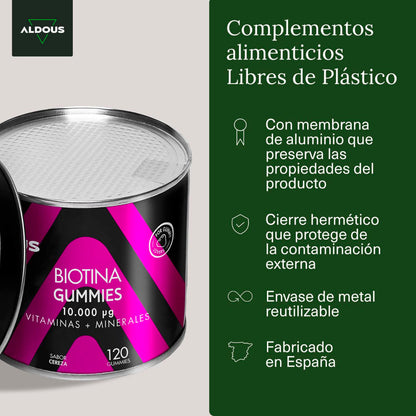 Aldous Biotin Gummies 120 gummies