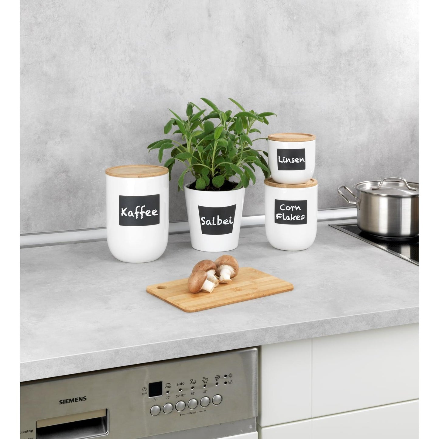 Pot met deksel en schrijfvlak Waia 0,8 l