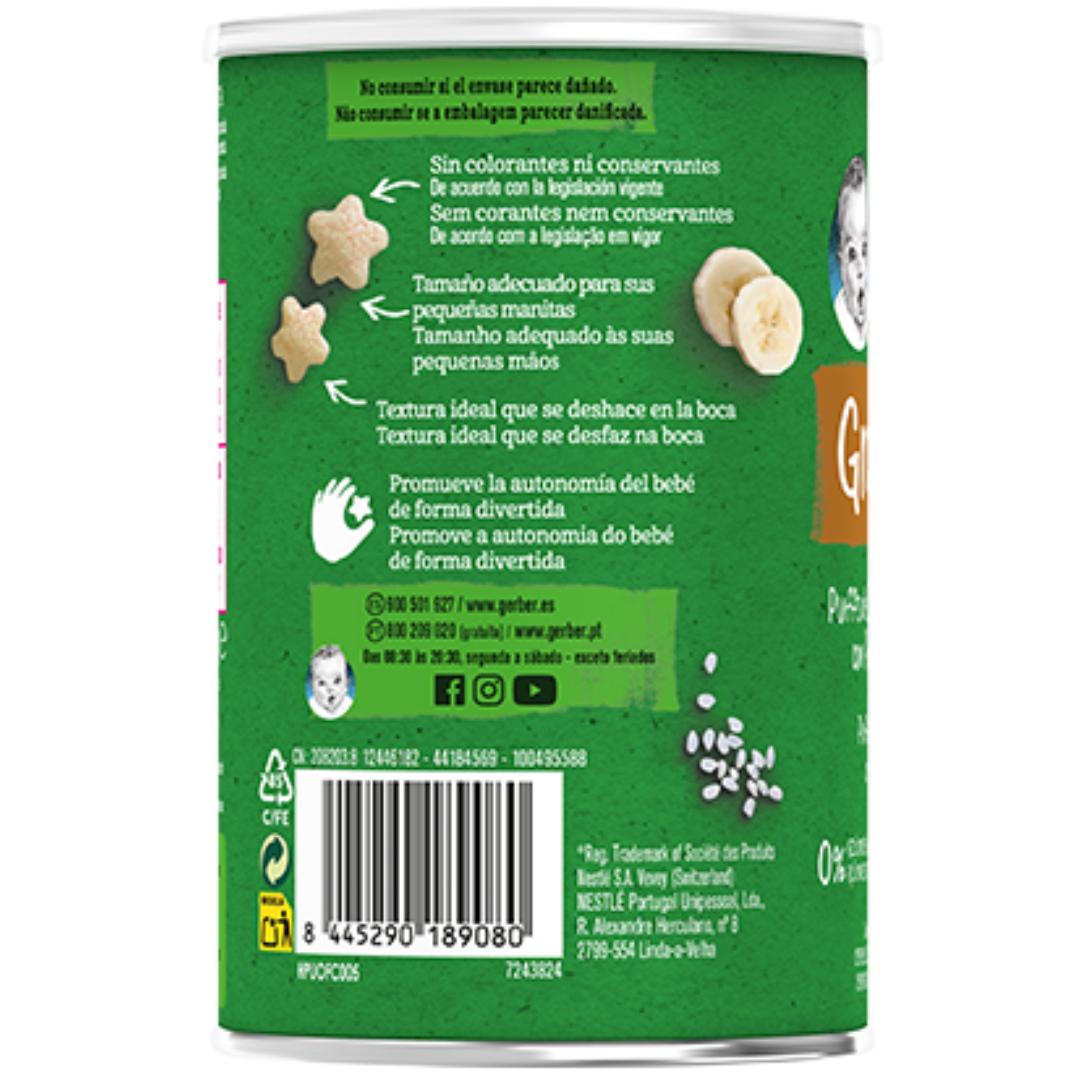 Bio-Snack aus Weizen und Reis mit Banane Gerber Organic 35 g GERBER Organic Weizen und Reis mit Banane