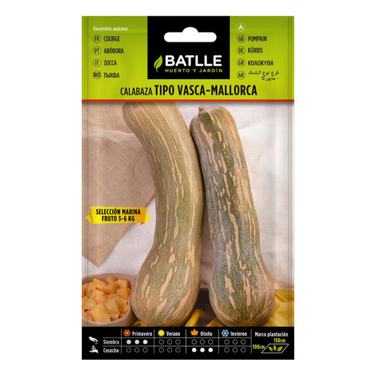 Graines de courge type basque-Majorque sel. Marina Batlle