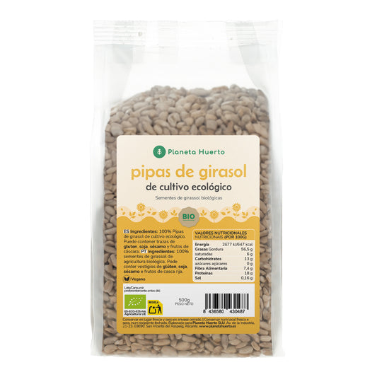 Peeled sunflower seeds ECO Planeta Huerto 500 g