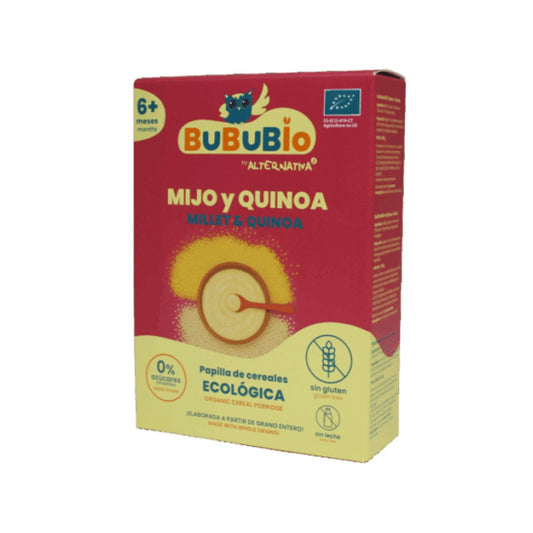 Glutenvrije pap van gierst en quinoa BIO BUBUBIO 200 g