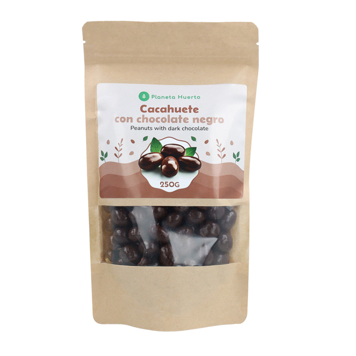 Peanut with dark chocolate Planeta Huerto 250gr
