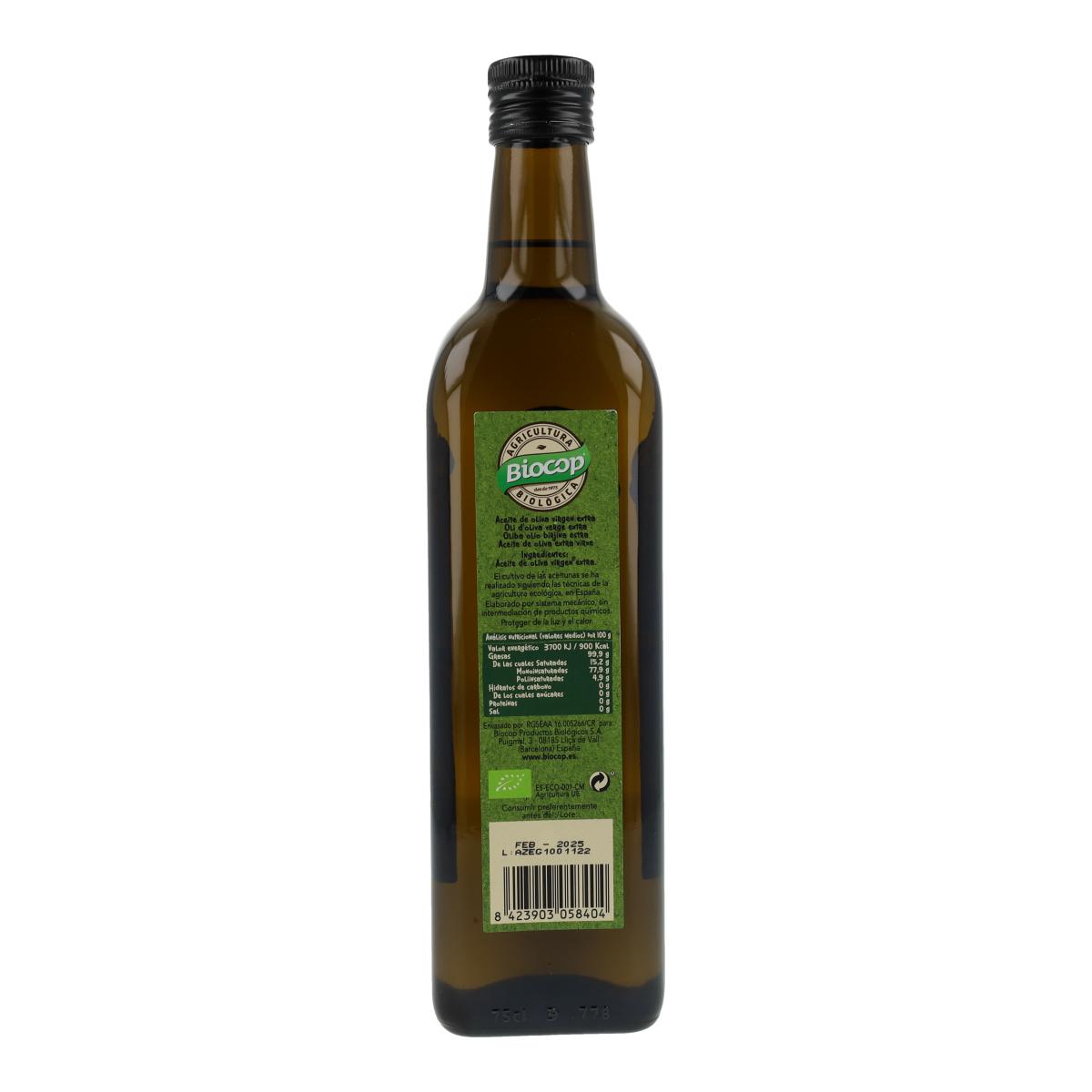 Natives Olivenöl extra Hojiblanca Biocop 75 cl
