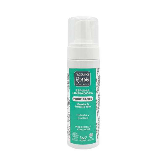 Mousse nettoyante purifiante Naturabio, NATURABIO, 200 ml