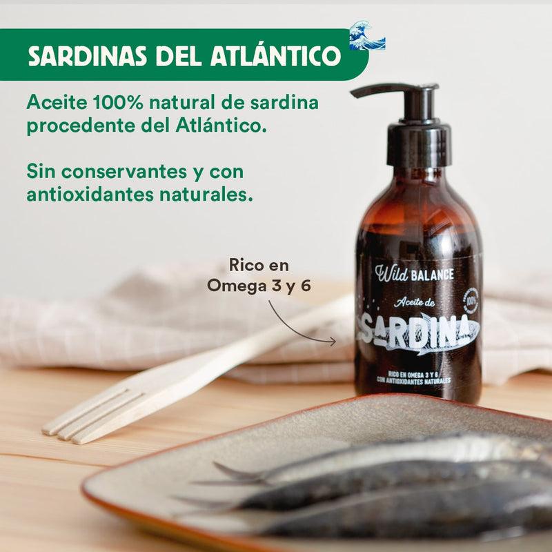 Natürliches Sardinenöl Wild Balance 250 ml
