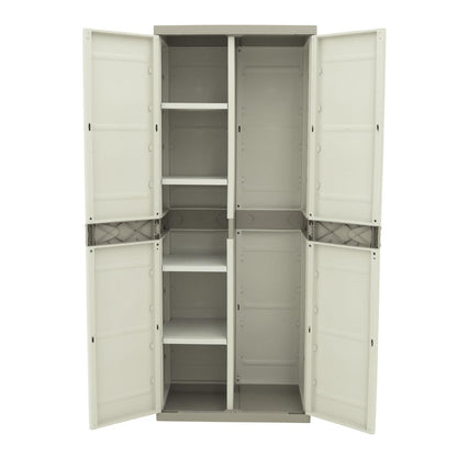 Titanium Plastiken Beige 70 cm Broom Cupboard (Refurbished)