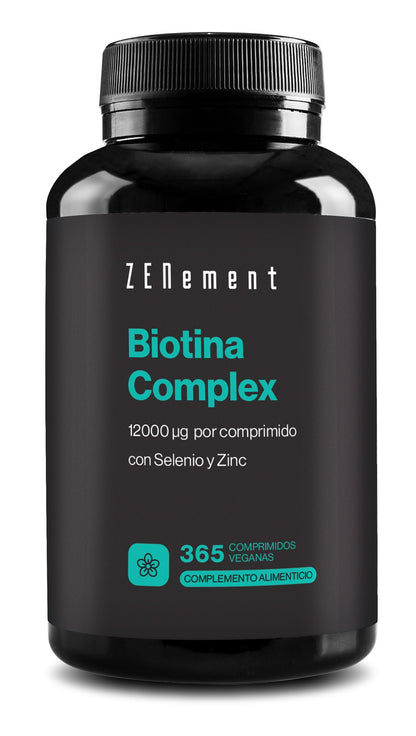 Biotina, 12000 ug+ Selenio + Zinco Zenement 365 compresse
