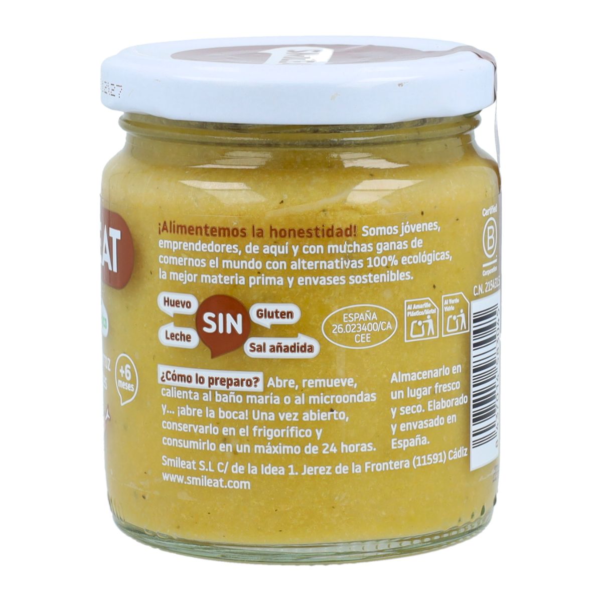 Potje biologische kip met rijst +6 maanden Smileat, 230 g