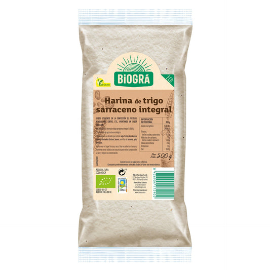 Farina integrale di grano saraceno biologico 500 g Biográ