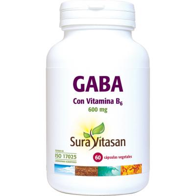 Gaba 600 mg avec vitamine B6 - 60 gélules Sura Vitasan