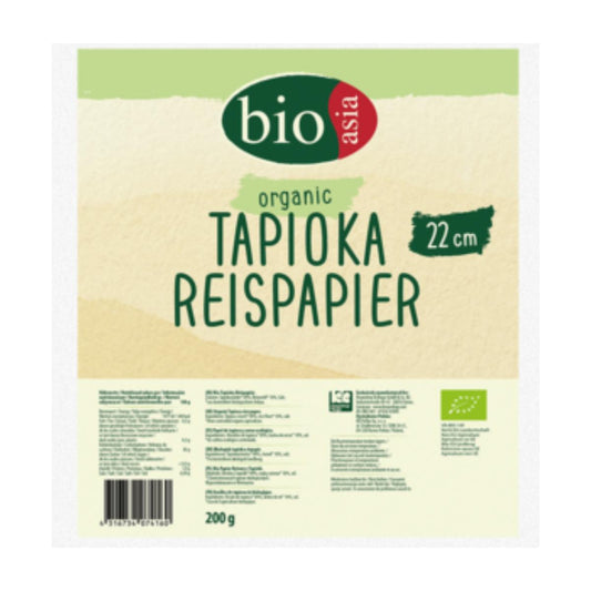 Feuille de riz bio, 22 cm Bioasia 200g