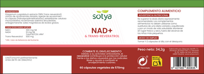 NAD Trans Resveratrol Sotya 60 capsules