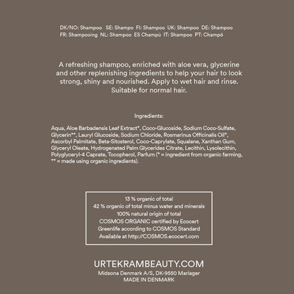 Lot de 2 shampooings au romarin pour cheveux fins Urtekram 500 ml