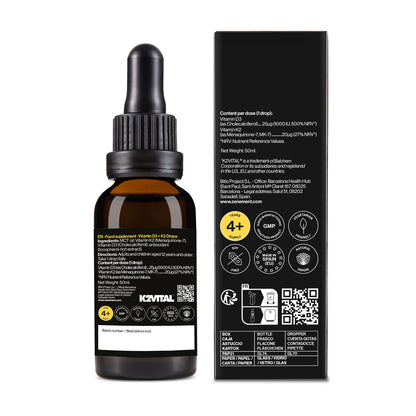 Vitamin D3 + K2 Droppar K2Vital Zenement 50 ml