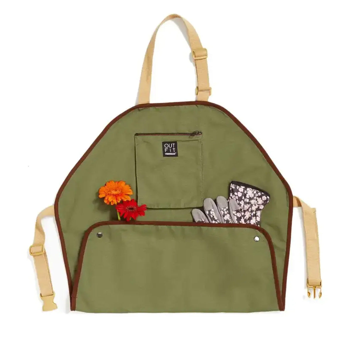 Tablier long Viburno olive Verdemax Taille unique