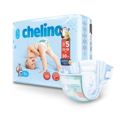 6er-Pack Windeln T5 Pasitos (13-18 kg) 30 Stück, Chelino