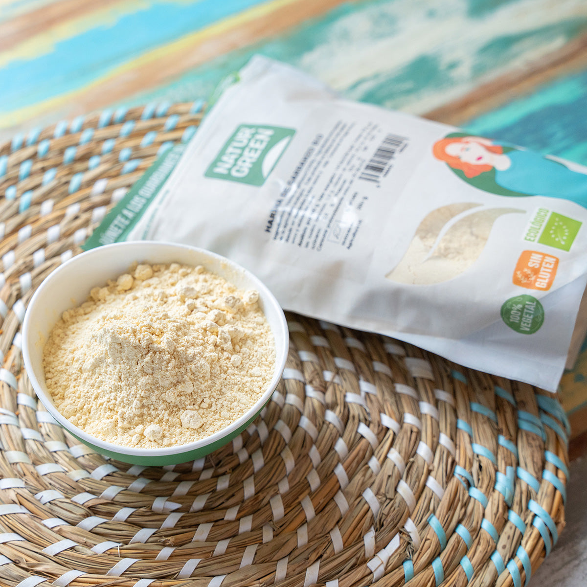 Biologische glutenvrije kikkererwtenmeel NaturGreen 500 g