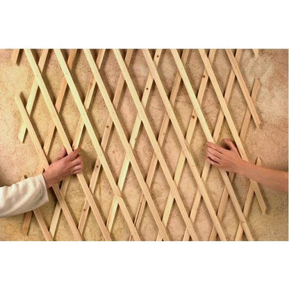 Rozkładana drewniana kratka Trelliwood Nortene 0,5 x 1,50 m