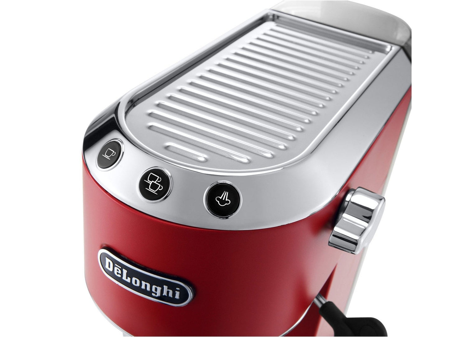 Delonghi Dedica Style Handmatige espressomachine en cappuccinatore EC685.R rood