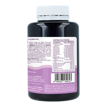 Hair Booster hair, skin and nails Planeta Huerto 120 capsules
