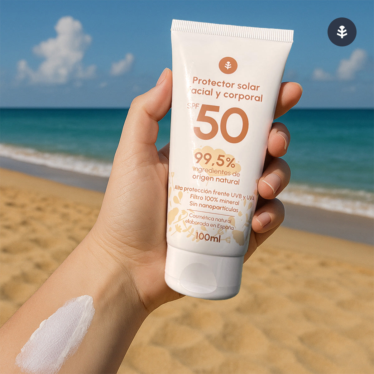 100 % mineralische Sonnenschutzcreme LSF 50 von Planeta Huerto, 100 ml