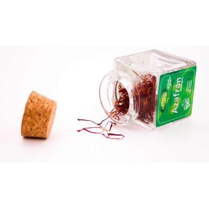 Eco-saffraan in glazen pot Artemisbio 1 g