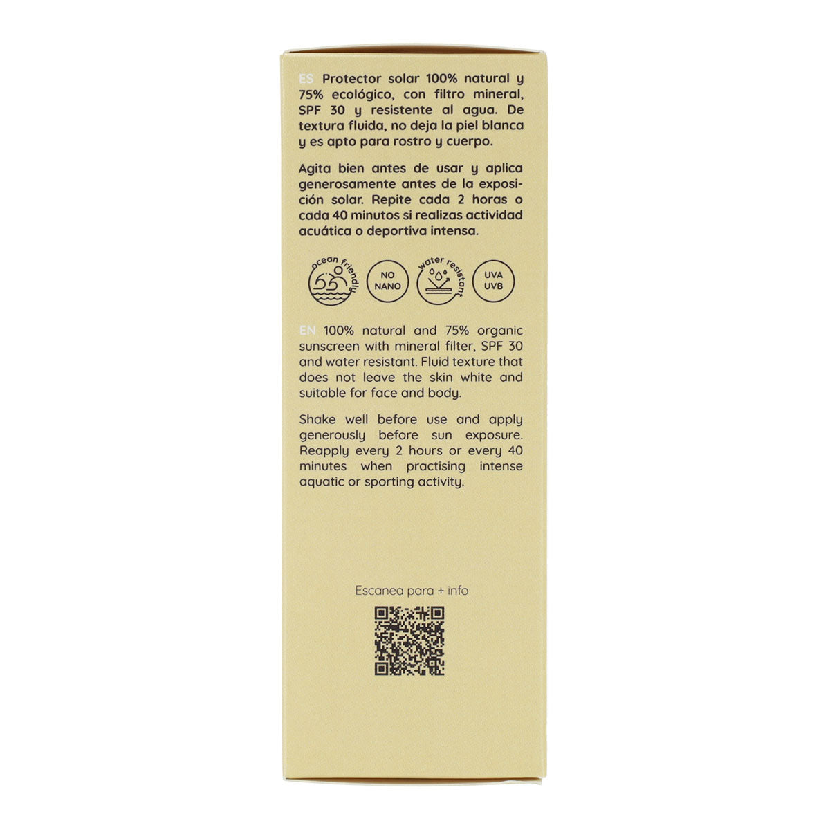 Pack of 2x Matarrania Organic Fluid Sunscreen SPF 30 100 ml