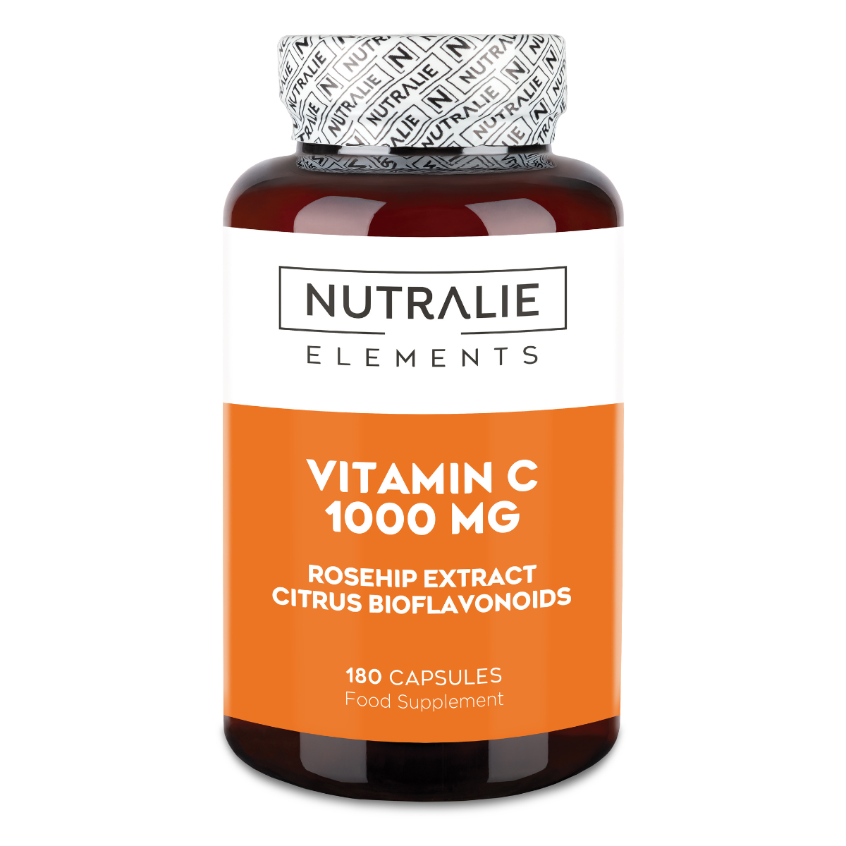 Nutralie Witamina C 1000 mg Rosa Canina + Witamina C Przeciwutleniacz 180 kapsułek
