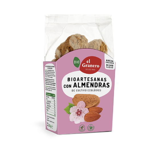 Ambachtelijke koekjes met biologische amandelen El Granero, 220 g