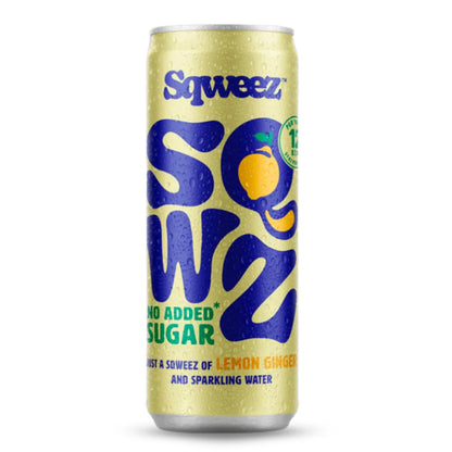 Caloriearme drank met gember-citroensmaak SQWZ 250 ml