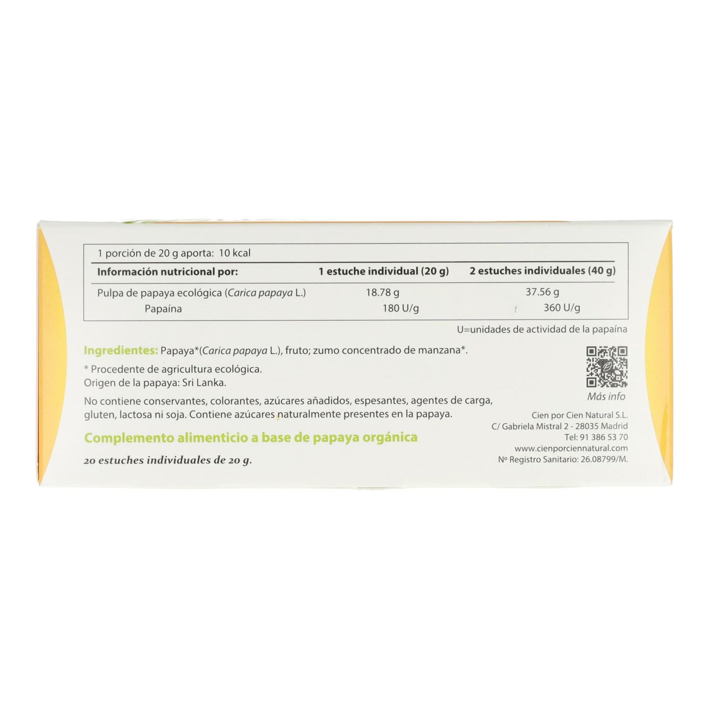 Caricol 20 sachets x 20 ml 100% Natural