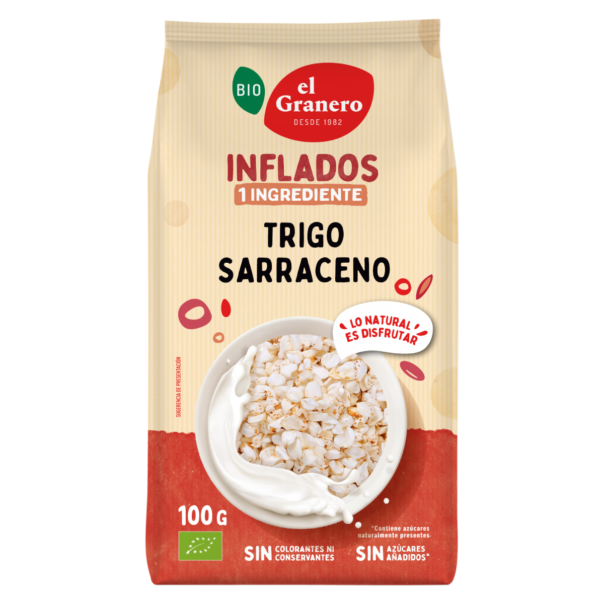 Pack 2x Trigo sarraceno hinchado BIO El Granero, 100g