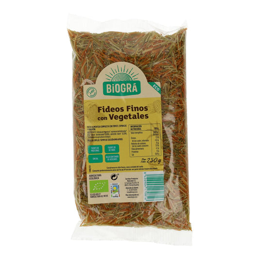 Fijne noedels met groenten Biográ 250 g