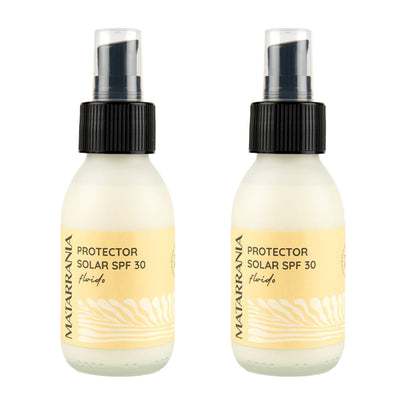 Pack of 2x Matarrania Organic Fluid Sunscreen SPF 30 100 ml