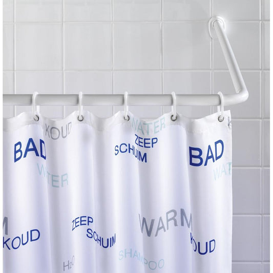 Set de barre de douche d'angle Blanc