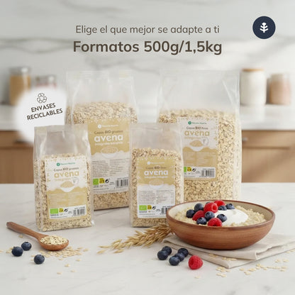 Opakowanie 2x Pełnoziarniste płatki owsiane ECO Planeta Huerto 500 g