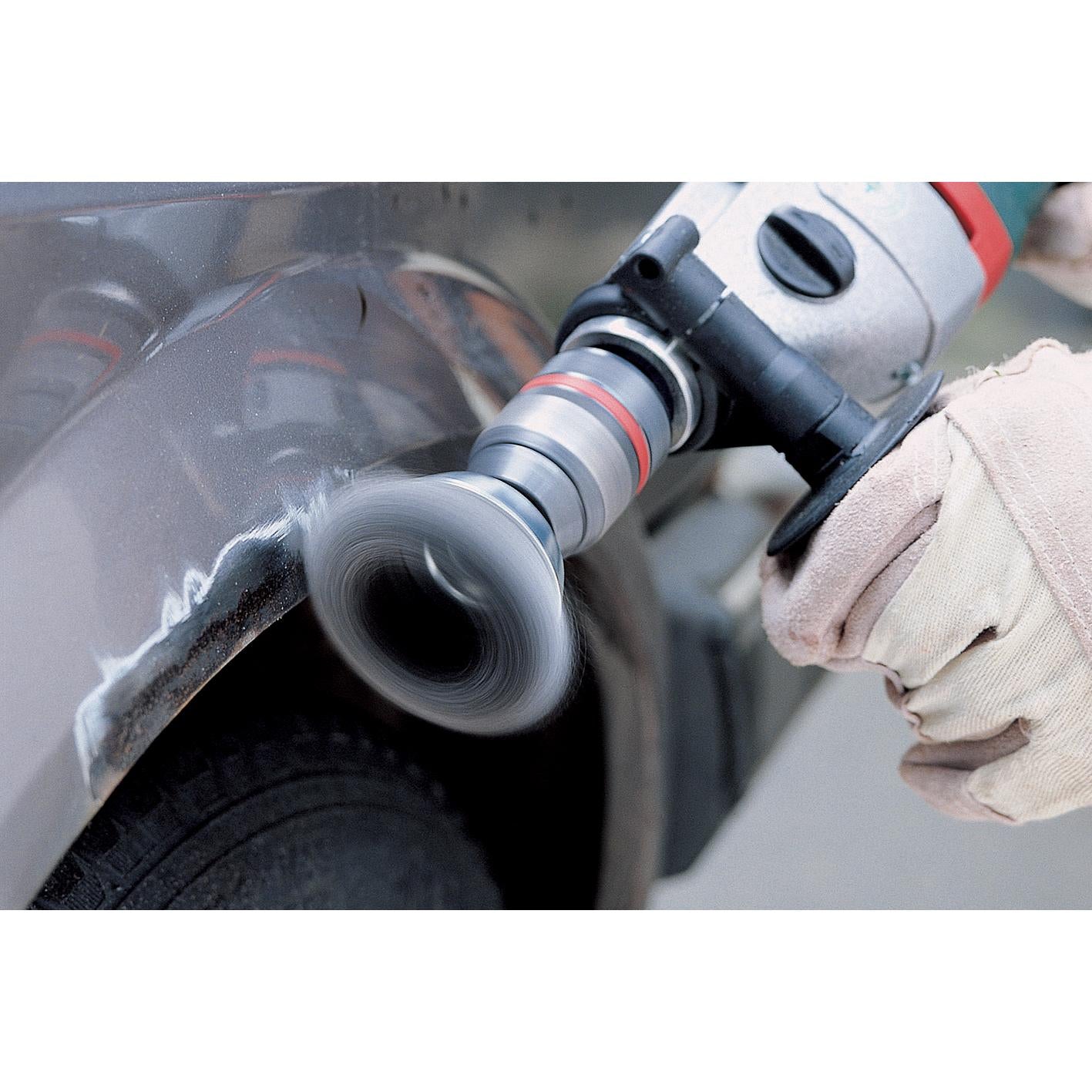 Brosse métallique pour perceuse à tige hexagonale 1/4" (6,35 mm) Ø 75 mm