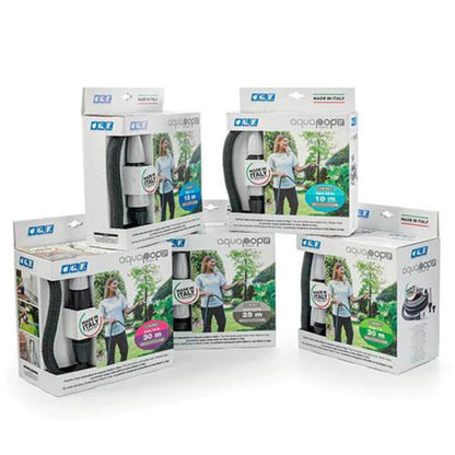 Tuyau auto-extensible en tissu Aquapop Easy gris GF 10 m